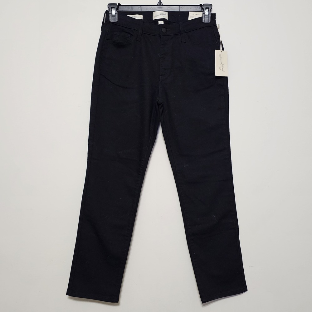 Universal Thread Women's Jeans Size 6 Black High Rise Straight Stretch 444226